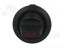 Snap-in on/off toggle switch with LED